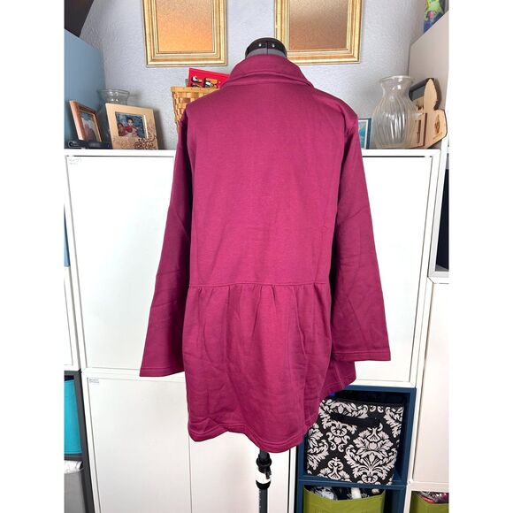 NEW Blair Burgundy Sweater Jacket - Picture 4 of 6